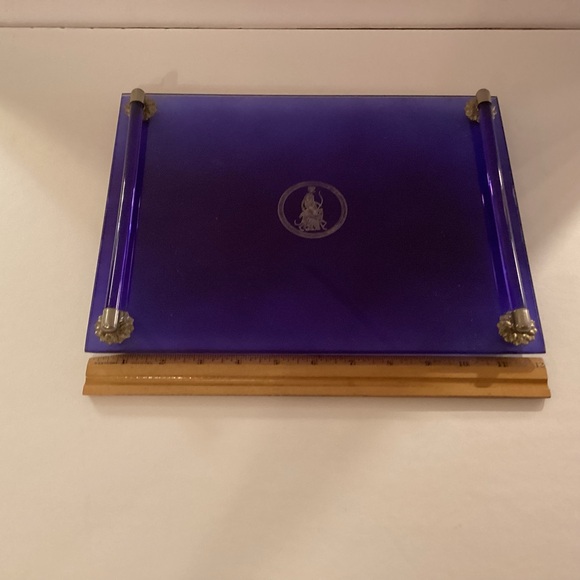 Vintage Cobalt Blue Glass Dresser Perfume Tray - Picture 6 of 10
